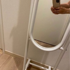全身鏡　キャスター付きの画像