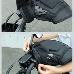 MARUTO(マルト) ハンドルカバー ブラック 大型バイク&ビッグスクーター用 防寒 HC-OB7800の画像