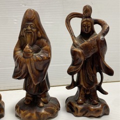 七福神 置物 縁起物 インテリア 布袋 大黒天 福禄寿 寿老人 練り物 台湾製 開運 オブジェ の画像