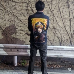 世界に1着だけ｜服に直接描くアート（ジャケット／デニム）の画像