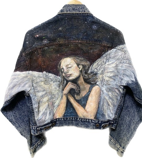 世界に1着だけ｜服に直接描くアート（ジャケット／デニム）