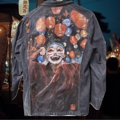 世界に1着だけ｜服に直接描くアート（ジャケット／デニム）の画像