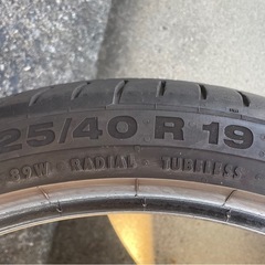 コンチネンタ　ContiSportContact5 225/40R19 2本の画像
