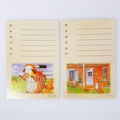 【あらいぐまラスカル大好きさん必見！】ラスカル　絵入りはがき　ポストカード５枚セットの画像