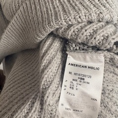 AMERICAN HOLIC ニットフリーサイズの画像
