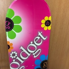 花柄スノーボード板&ビンディングの画像