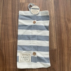 ボーダー　ティッシュケースの画像