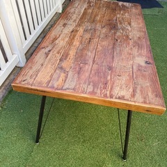ダイニングテーブル　バーンウッド　古材の画像