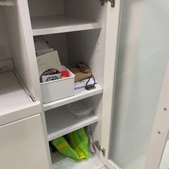 レンジ台付き収納棚　の画像