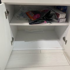 レンジ台付き収納棚　の画像