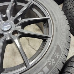 KENDA スタッドレス+アルミセット　ベゼルにて使用　215/55R17 17インチ7J+38 PCD100 5穴　4本セットの画像