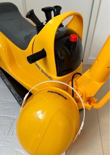 コマツ 乗り物 ショベルカー ヘルメット付き