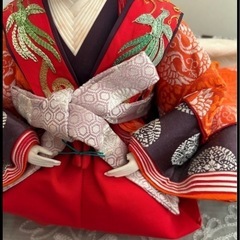 京都島津　ひな人形　お代理様　台座　屏風の画像