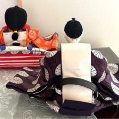 京都島津　ひな人形　お代理様　台座　屏風の画像