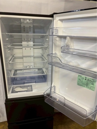 【成約済み】【年末セール】【6ヶ月保証】三菱電機 3ドア冷蔵庫 MR-CX30E-BR 2020年製300L 右開き