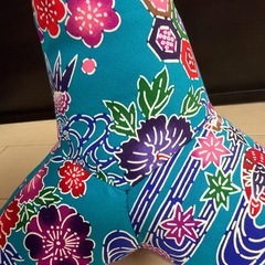 ブルー紅型柄テトラ★大サイズ　の画像