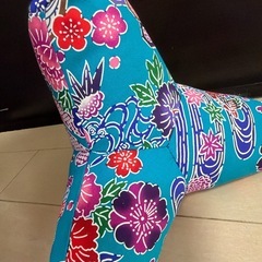 ブルー紅型柄テトラ★大サイズ　の画像