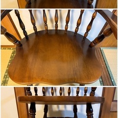 【GO-1460】飛騨産業 キツツキ ダイニングチェア 4脚セットの画像