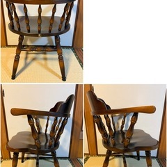 【GO-1460】飛騨産業 キツツキ ダイニングチェア 4脚セットの画像