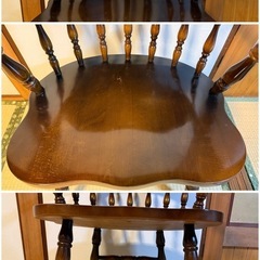 【GO-1460】飛騨産業 キツツキ ダイニングチェア 4脚セットの画像