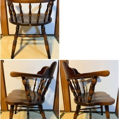 【GO-1460】飛騨産業 キツツキ ダイニングチェア 4脚セットの画像