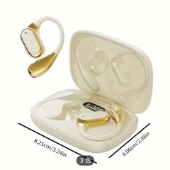 【新品】完全ワイヤレス オンイヤー ミュージック ヘッドセット 耳掛け式 bluetoothイヤホンの画像