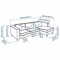 IKEA   3人がけソファーの画像