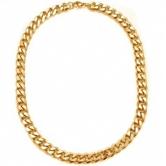  N51*《ゴールド》*ステンレス＊7mm喜平チェーンネックレスSSTの画像