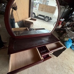 昭和レトロなドレッサー　鏡台の画像