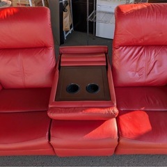 美品 IDC大塚家具取扱い GTO 3人掛け 電動リクライニングソファ/チェア SD-315 BMLY LEFT 3Pの画像