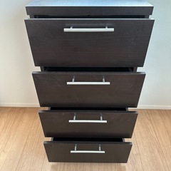 高さ85.5cm横幅47cm奥行30cmニトリチェスト　ブラウンの画像