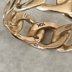 アヴァランチ AVALANCHE マイアミリングリング 指輪 イエローゴールド 10金 10K 9号 ゴールドの画像