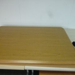 未使用/新品　アウトレット特価　 こたつテーブル 長方形 120×80cm 木目 UV塗装 継ぎ脚 の画像