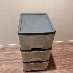 3段収納ボックス　明日までの画像