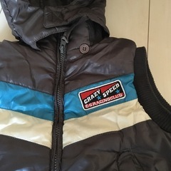 ★130センチキッズ★ファーフード ベスト の画像