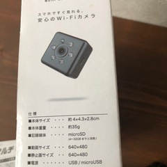 ★マルチWi-Fiカメラ　4GSDカード付属★防犯カメラの画像