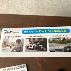 ★マルチWi-Fiカメラ　4GSDカード付属★防犯カメラの画像