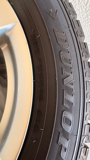 値下げしました！スタッドレスタイヤ、アルミホイール付、205/55R16