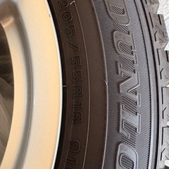 値下げしました！スタッドレスタイヤ、アルミホイール付、205/55R16の画像