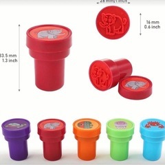 新品！かわいい動物・海の生き物　ご褒美スタンプ　子供26個セットの画像