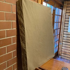  L.L.Bean プレミアム・デニム・ドッグ・ベッド、長方形 ラージサイズの画像