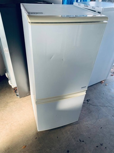 ♻️送料設置無料　SHARP ノンフロン冷凍冷蔵庫　SJ-C14B-W ①✓SHARPノンフロン冷凍冷蔵庫✓ ✓SJ-C14B-W ✓