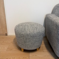 【Francfranc】ヌボラソファ（2人掛け）とオットマンの画像