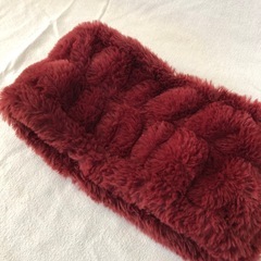 ★boappa★ネックウォーマー　えんじ色の画像