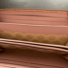 𝐤𝐚𝐭𝐞 𝐬𝐩𝐚𝐝𝐞 長財布 薄ピンクの画像