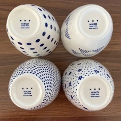 ニッコー 江戸小紋 フリーカップ 蕎麦猪口 4客セットの画像