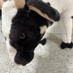 アニマル 牛ぬいぐるみ 椅子耐荷重80kg の画像