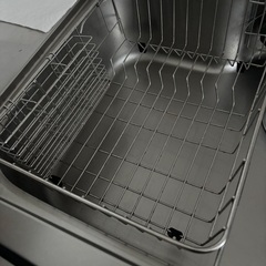 食器水切りかご  カトラリーホルダー付き ステンレス製の画像