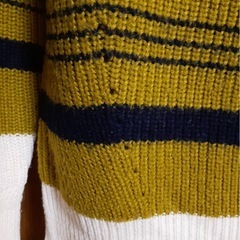 グローバルワーク　ボーダーニットセーター 長袖の画像