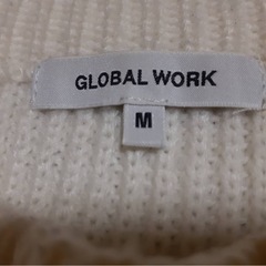 グローバルワーク　ボーダーニットセーター 長袖の画像
